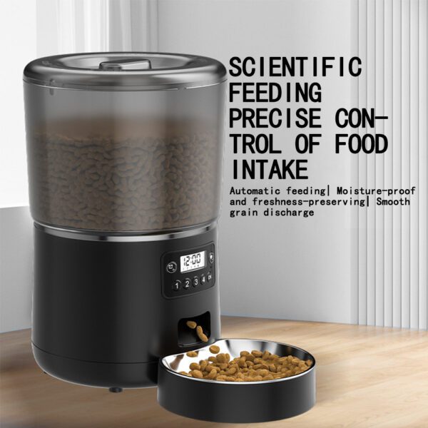 LJ-10 cylindrical 304 base model pet smart feeder