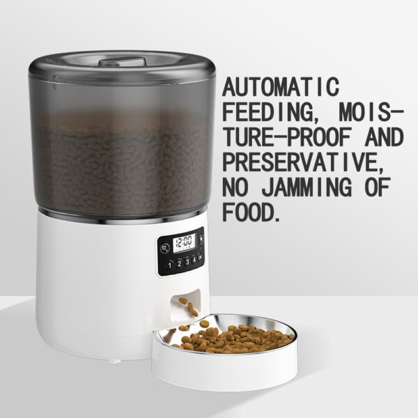 LJ-10 cylindrical 304 base model pet smart feeder