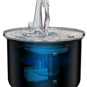 Dome-Shaped Smart Pet Water Fountain: Plug-in Circulating System for Fresh, Filtered Water - LJ-304PP-022L-100-B