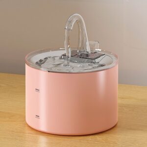 Dome-Shaped Smart Pet Water Fountain: Plug-in Circulating System for Fresh, Filtered Water - LJ-CER-022L-200-P