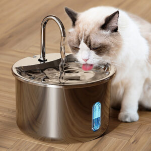 Dome-Shaped Smart Pet Water Fountain: Plug-in Circulating System for Fresh, Filtered Water - LJ-304-020L-444SC