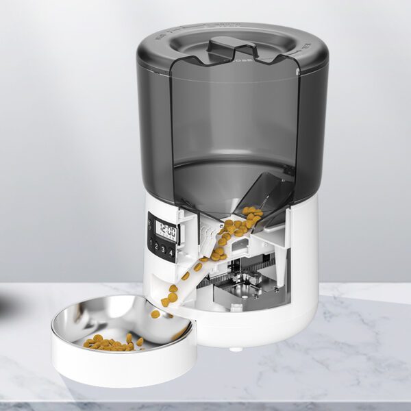 LJ-10 cylindrical 304 base model pet smart feeder