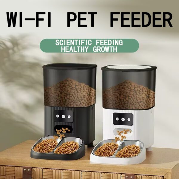 LJ-020-045L-WF Square Grain Storage Model Pet Intelligent Feeder