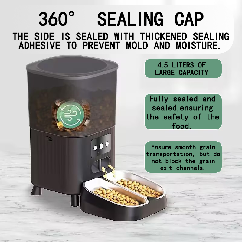 LJ-020-045L-WF Square Grain Storage Model Pet Intelligent Feeder - Image 3