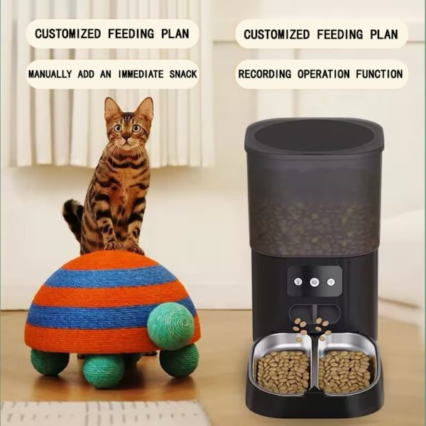 LJ-020-045L-WF Square Grain Storage Model Pet Intelligent Feeder