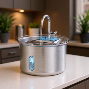 Dome-Shaped Smart Pet Water Fountain: Plug-in Circulating System for Fresh, Filtered Water - LJ-304-020L-400