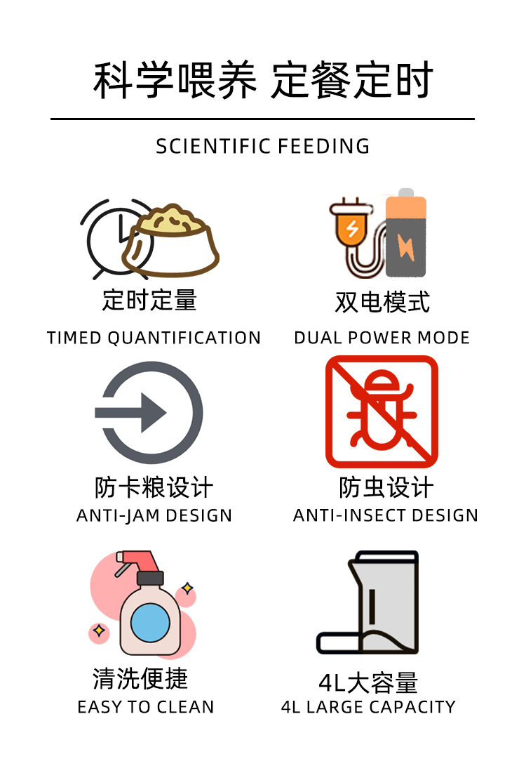LJ-010-040L-BTNAutomate pet feeding to ensure their health.