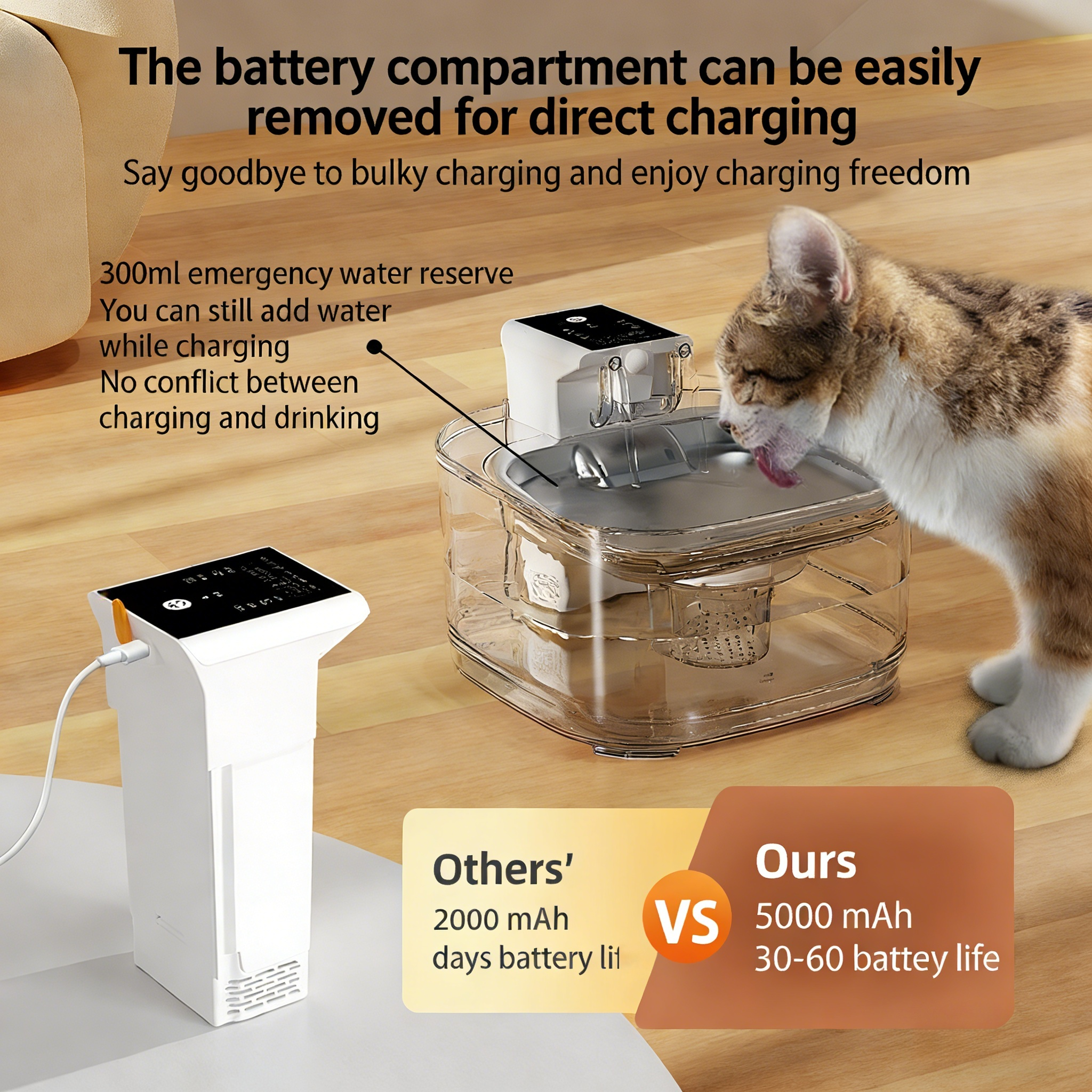 Ultra-large capacity visual model pet smart water dispenser - Image 4