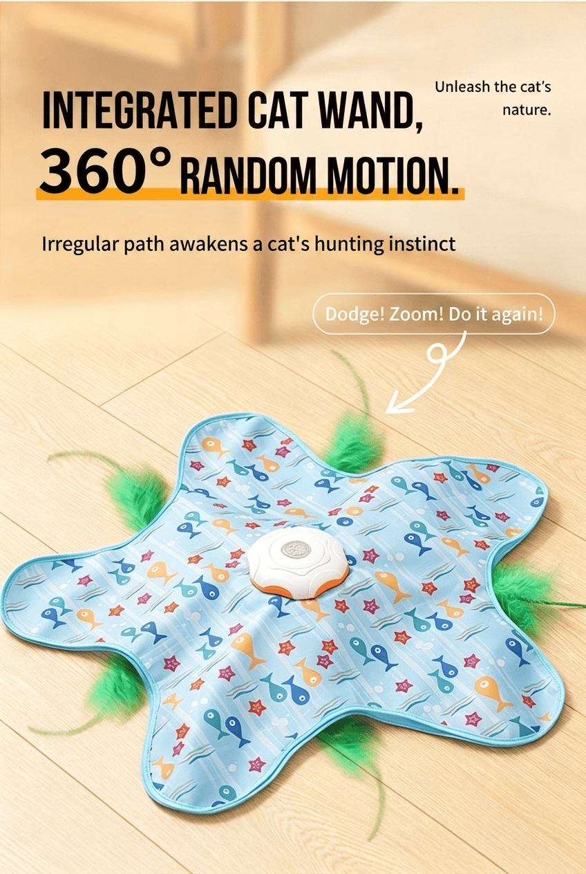 Automatic Hide and Seek Cat Toy | Interactive Feather Toy OEM Wholesale - Image 5