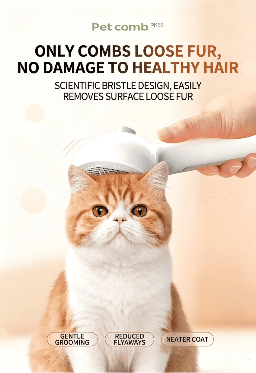 Wholesale OEM 3-in-1 Steamy Cat Brush for Dogs & Cats | Rechargeable Pet Brush - Image 4