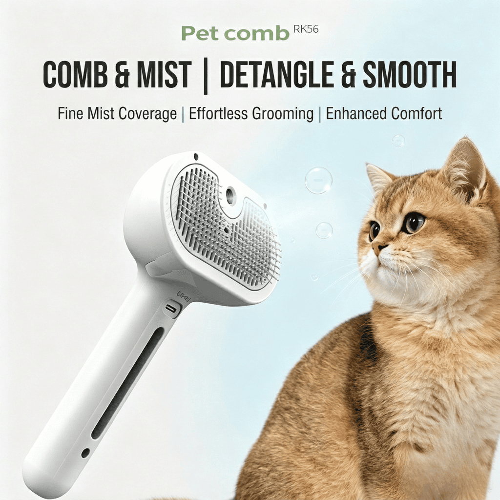 Wholesale OEM 3-in-1 Steamy Cat Brush for Dogs & Cats | Rechargeable Pet Brush - Image 10