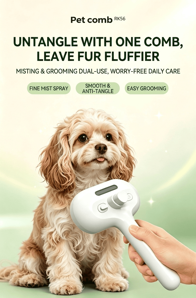 Wholesale OEM 3-in-1 Steamy Cat Brush for Dogs & Cats | Rechargeable Pet Brush - Image 11