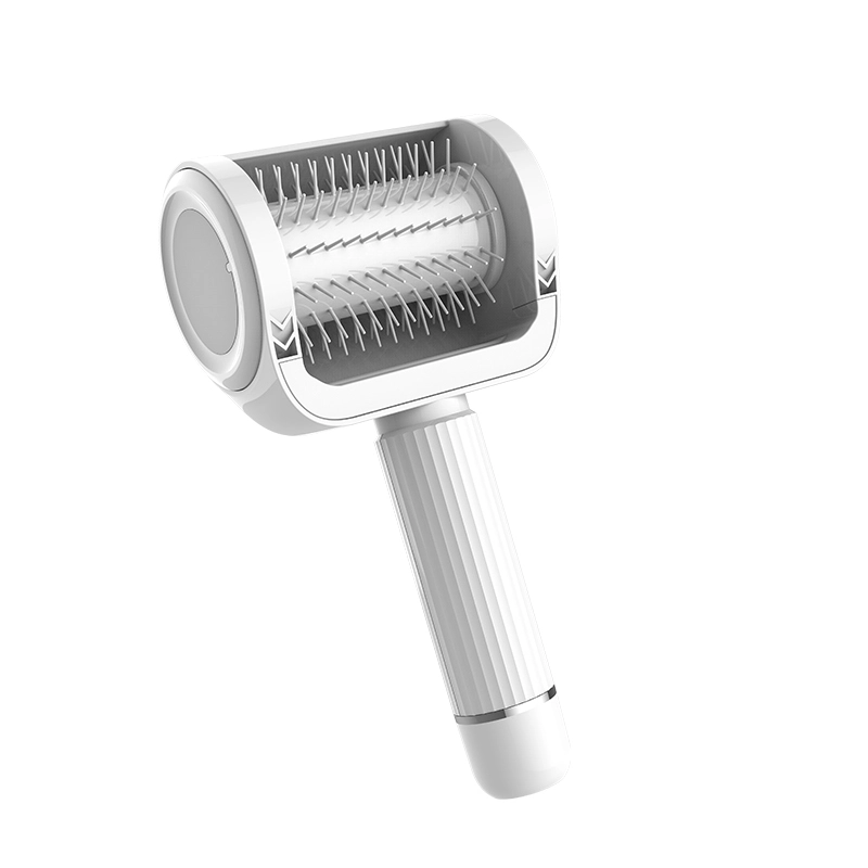 Self-Cleaning Cat Brush for Shedding | Electric Pet Grooming Brush with Mess-Free Hair Collection - Image 2