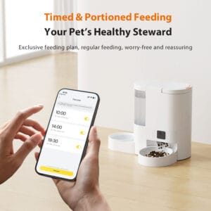2-in-1 Automatic Pet Feeder & Water Dispenser with 4L Food Hopper & 3L Water Tank - Image 3