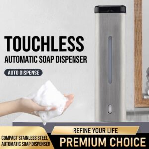 Compact Stainless Steel Automatic Soap Dispenser with Sensor