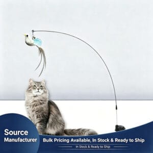 OEM Bird Cat Teaser Toy with Suction Cup - Image 1
