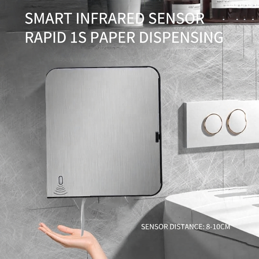 Automatic Toilet Paper Holder with Sensor | OEM Manufacturer - Image 3