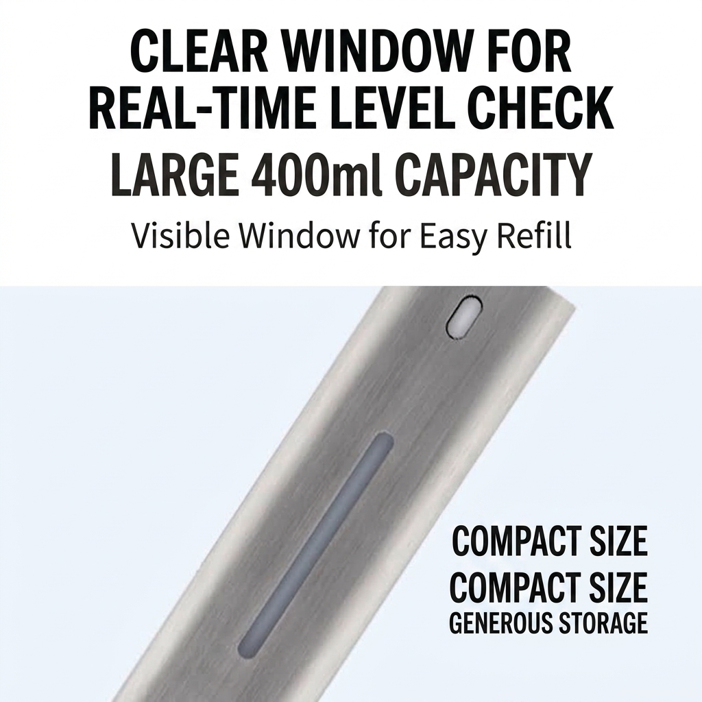 Compact Stainless Steel Automatic Soap Dispenser with Sensor - Image 4